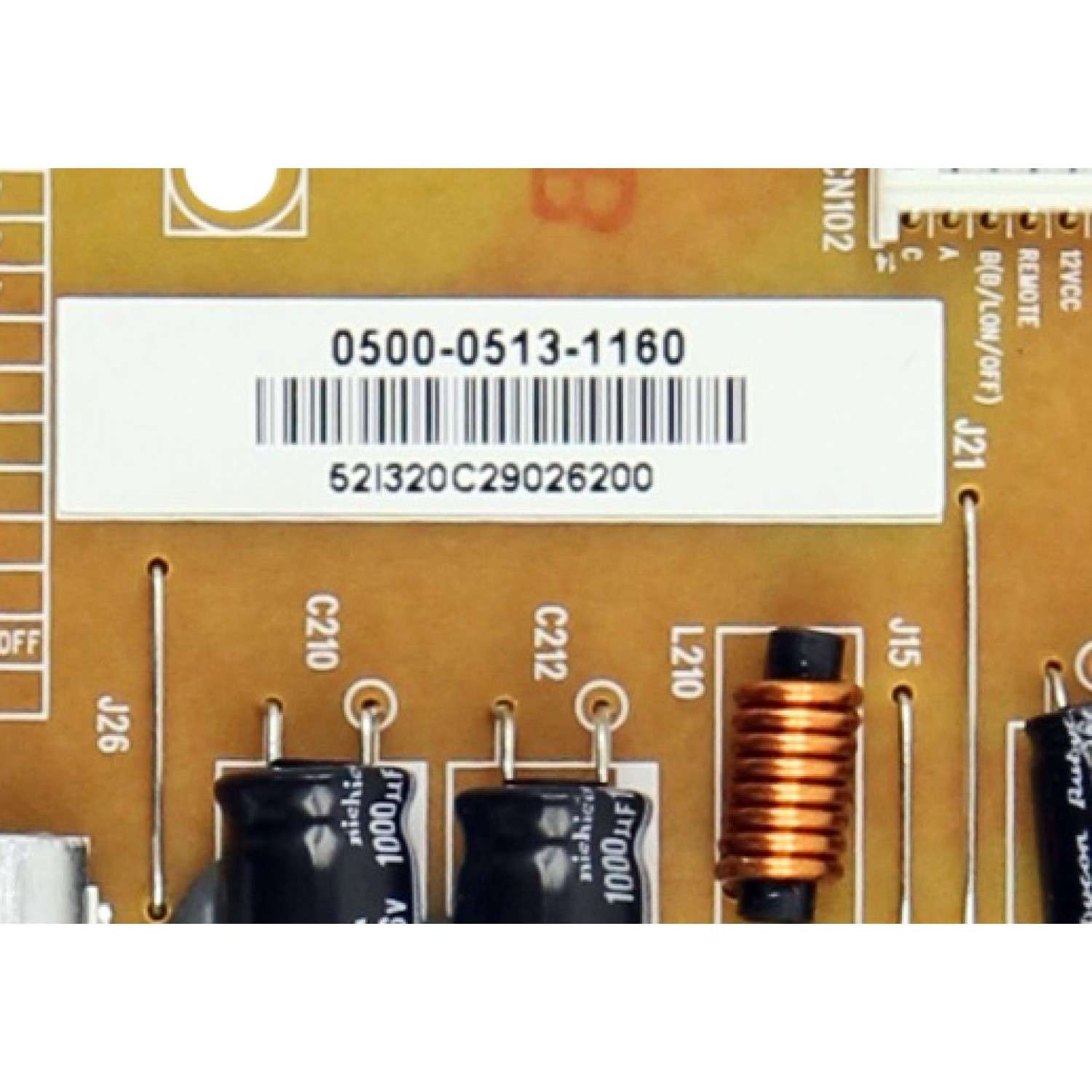 FUENTE DE PODER / VIZIO 0500-0513-1160 / N100R001L / 050005131160 / 9MC100R00FA3V3LF / 0500-0513-1160R / MODELO M320SL LAQKLYAN - Imagen 2